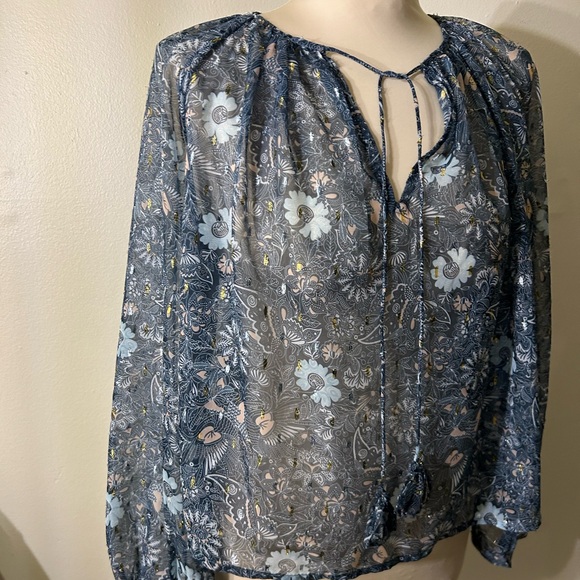 Anthropologie Let Me Be Puff-Sleeved Blouse - Picture 7 of 11
